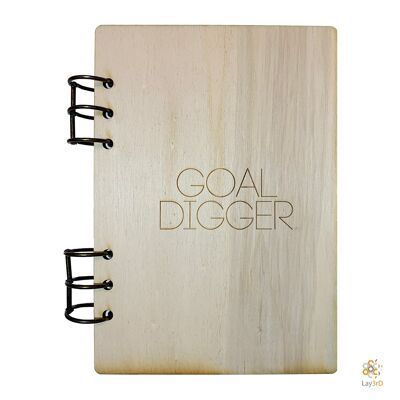 Lay3rD Lasercut - Cahier en bois - Pelle à but - Bouleau--