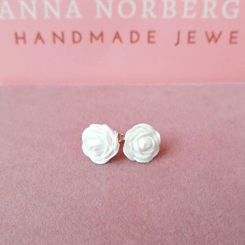 Linnea Rose Studs Earrings - White