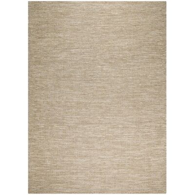 Tappeto kilim 170x240 rettangolo fatto a mano in lana beige motivo semplice PEVI