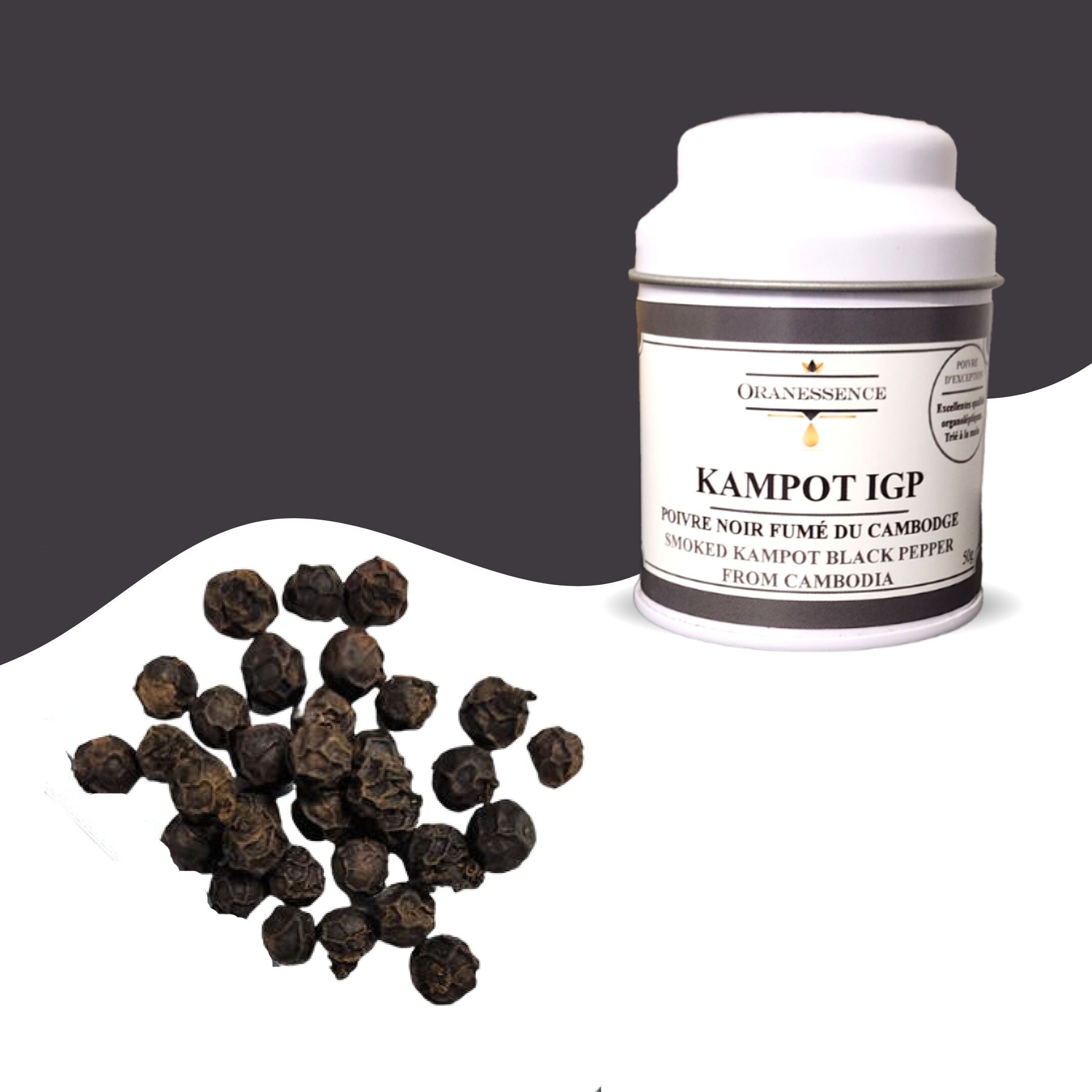Smoked black pepper from Kampot PGI