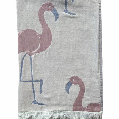 Weymouth - Flamingo Turkish Beach Towel - Peshtemal