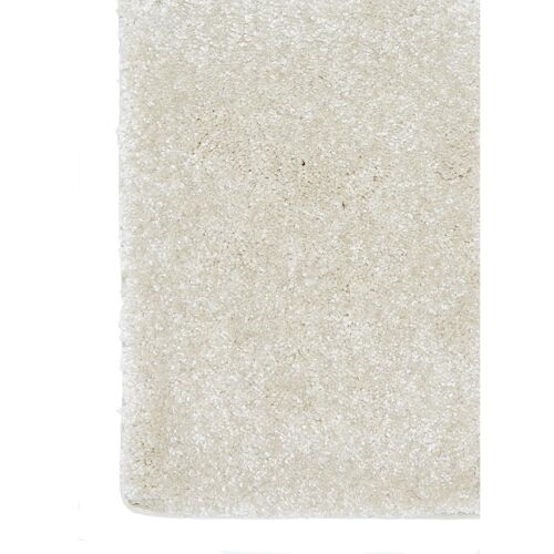 Tapis salon 140x200 tissé blanc cassé rectangle motif uni FASA
