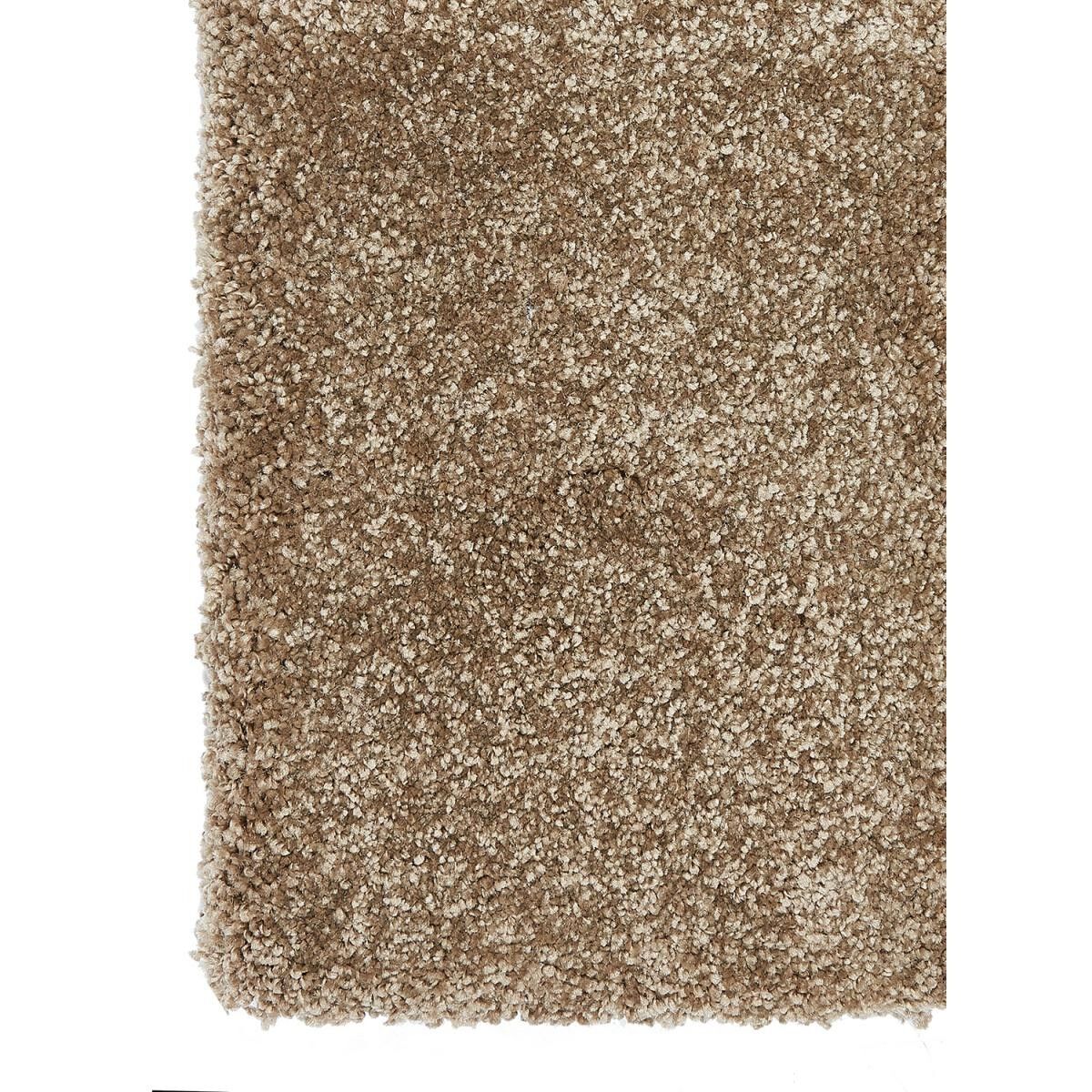 Grande tappeto da soggiorno 400x400 beige intrecciato quadrato motivo semplice BOKO