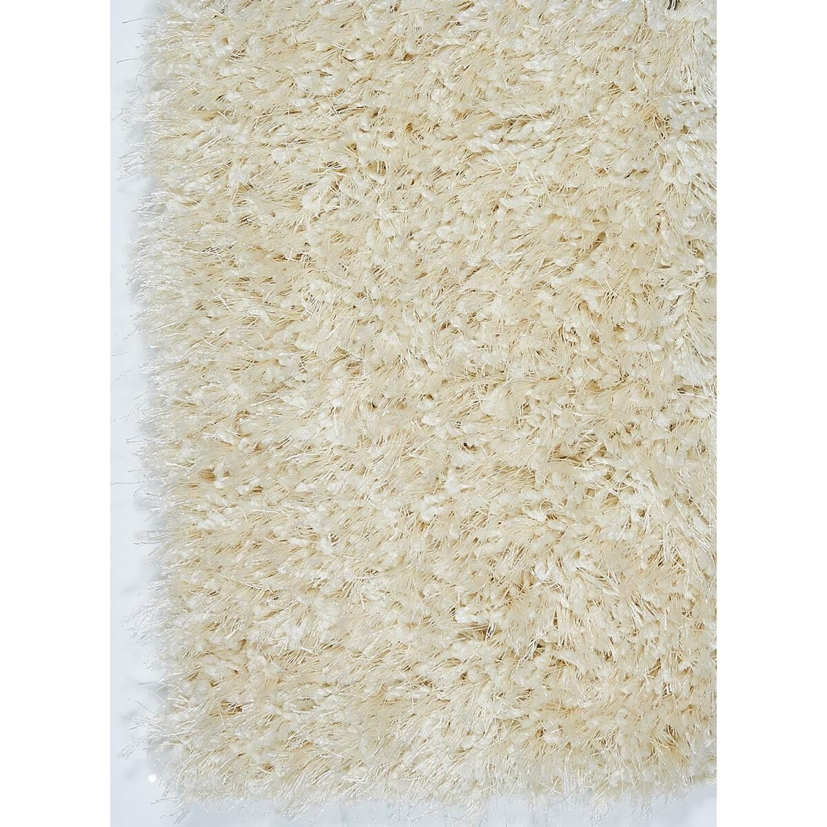 Tappeto SIFA Shaggy a pelo lungo 70x140 rettangolo tessuto crema motivo semplice