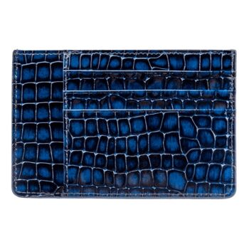 Porte-cartes Royal cuir Milano Style bleu 3