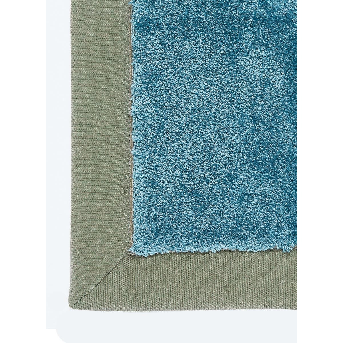 Large living room rug 300x400 woven turquoise rectangle plain pattern VEHA