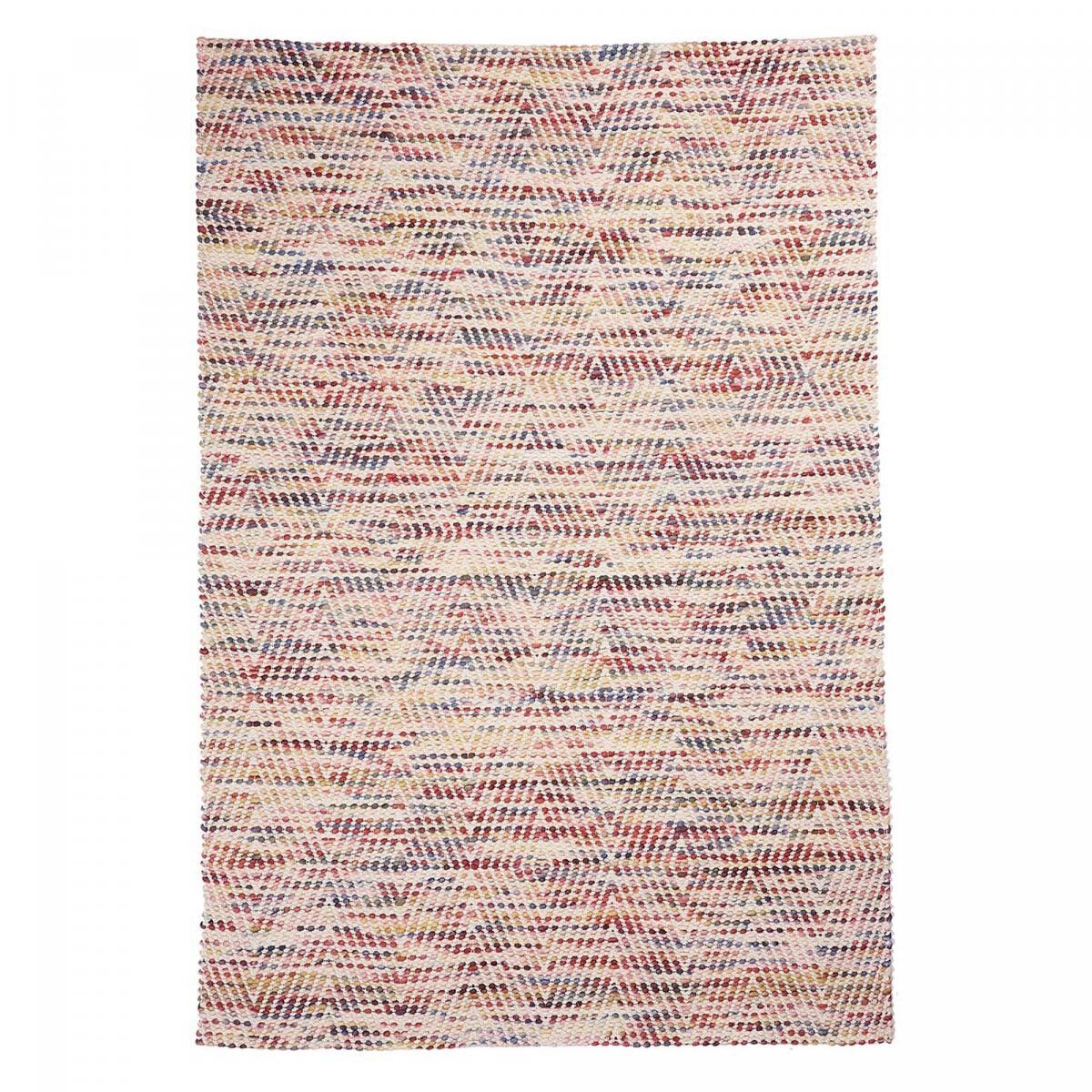 Tappeto Kilim 240x340 rettangolo fatto a mano in lana multicolore