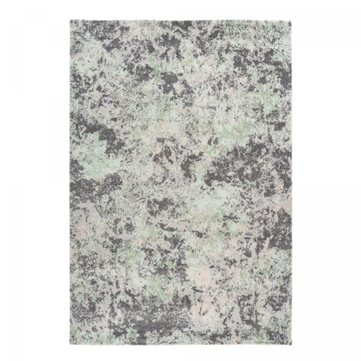 Bedroom rug 120x170 woven mint green and gray rectangle abstract pattern