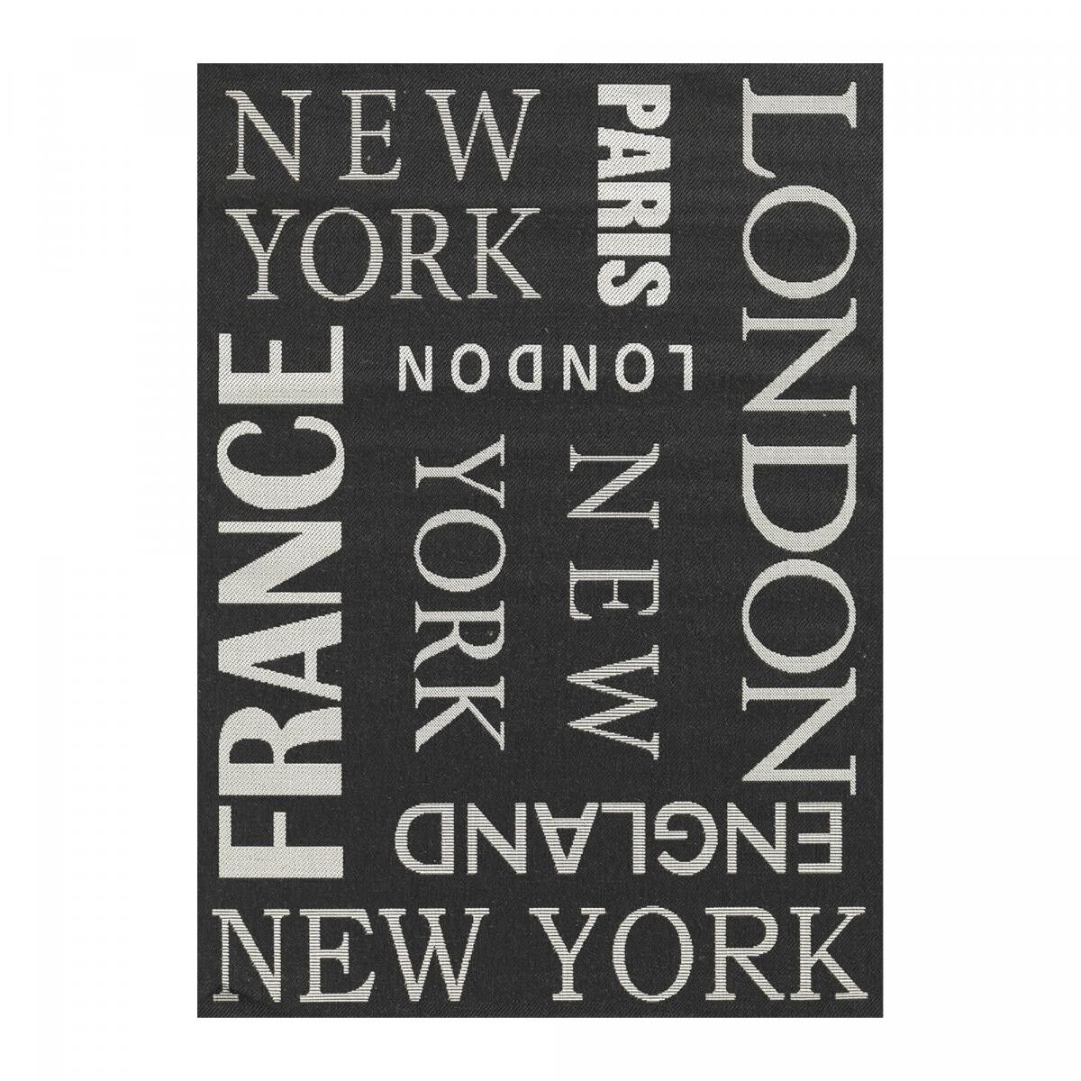 Tappeto da esterno 80x150 tessuto kilim bianco e nero JUPE