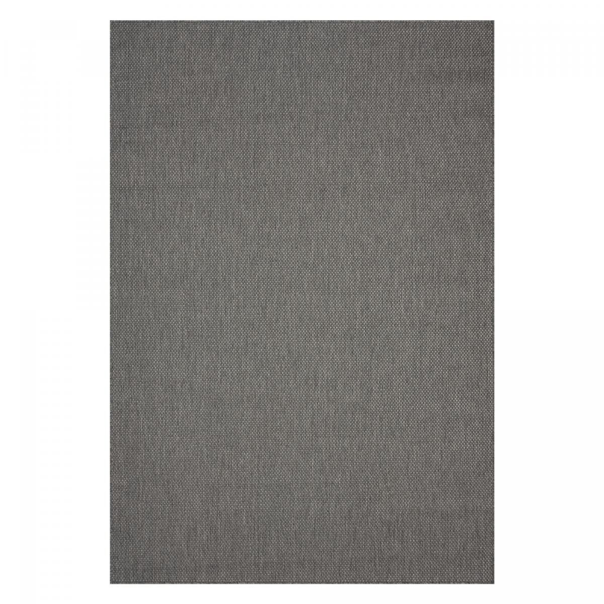 Tappeto da esterno 120x170 kilim intrecciato antracite CICI