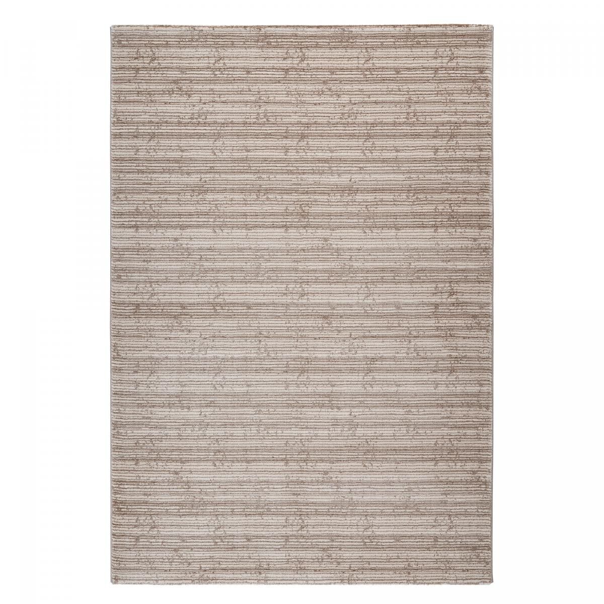 Wohnzimmerteppich 120x170 beige gewebtes Rechteck Kunst-Uni-Muster MUHA