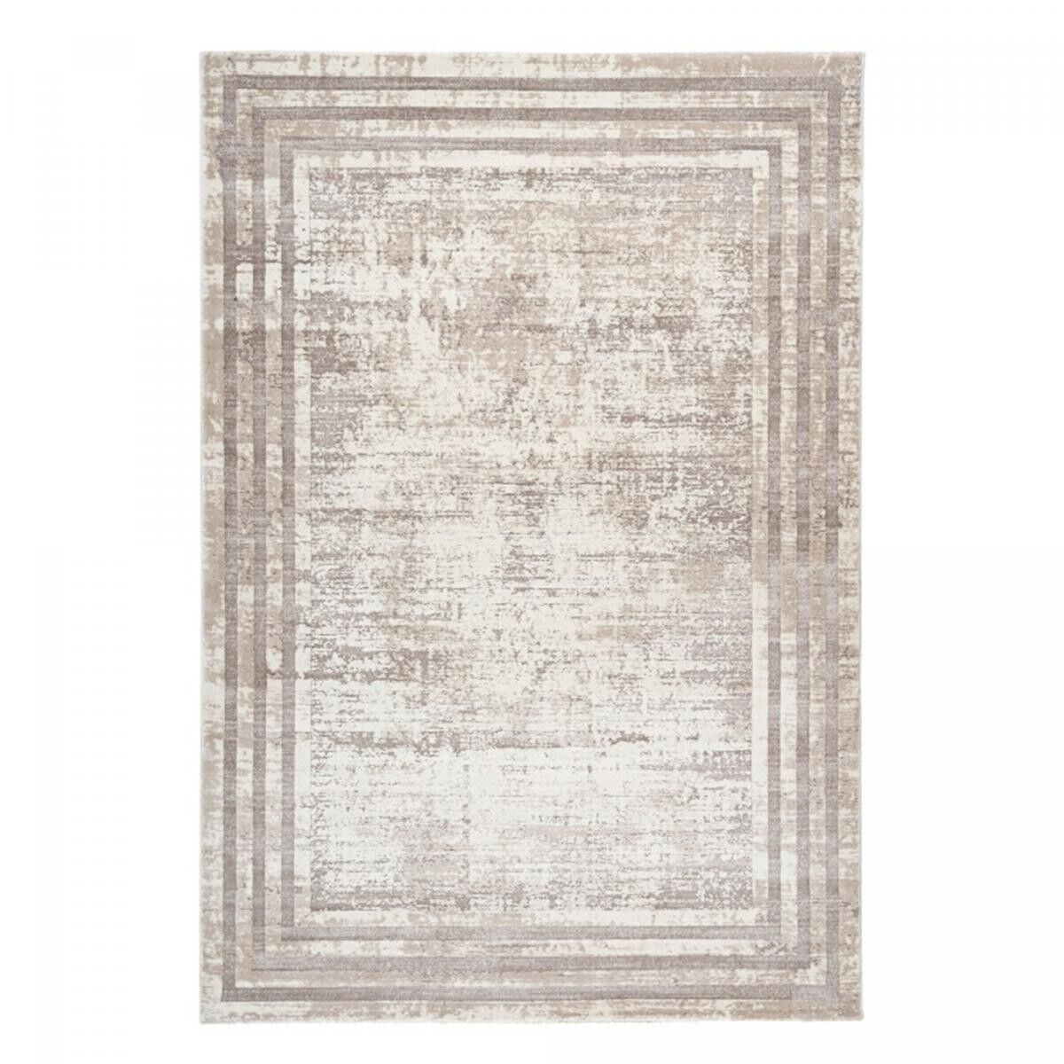 Tappeto da pranzo 200x290 tessuto tortora rettangolo motivo semplice DOKA