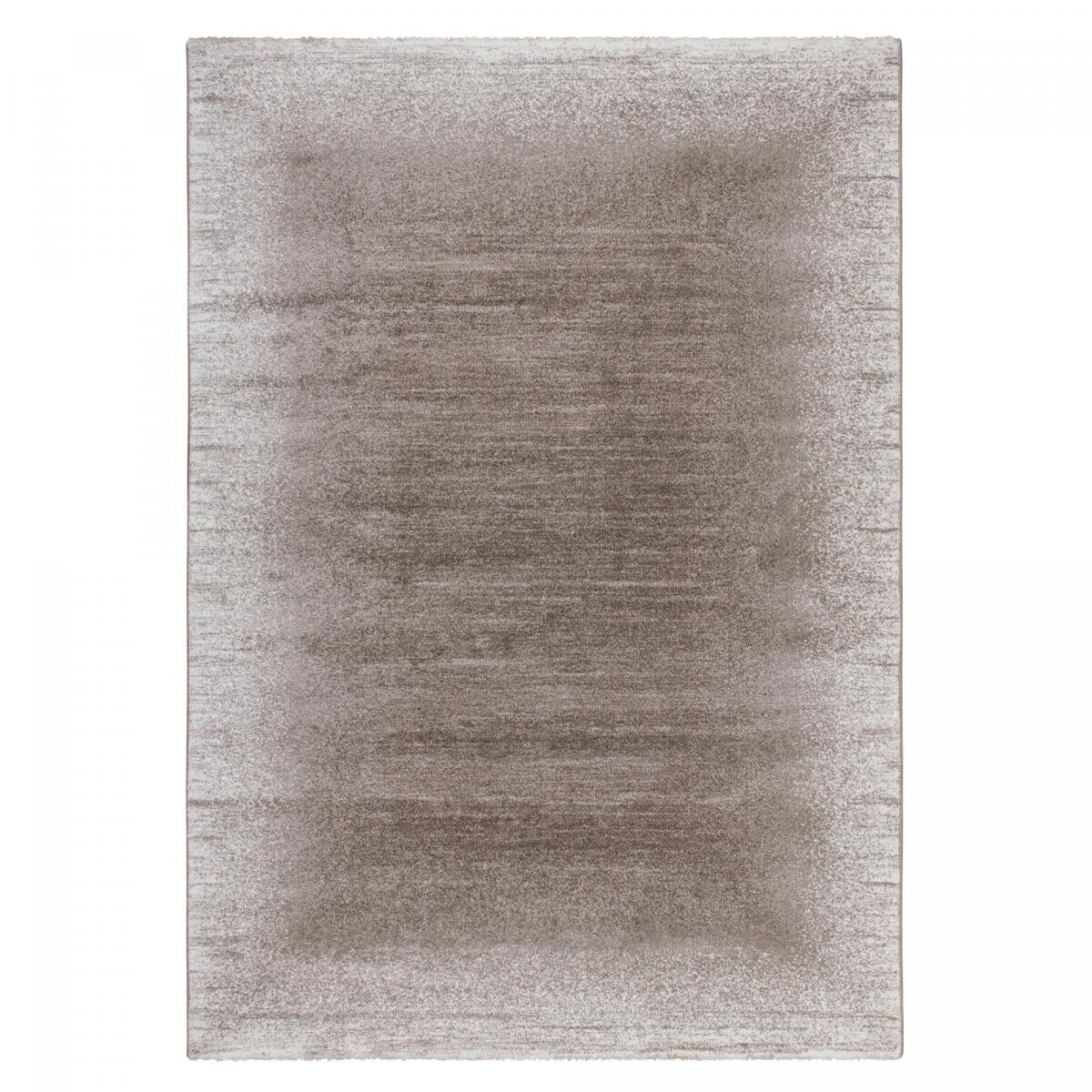 Tappeto da camera da letto SAJI 80x150 beige intrecciato con motivo geometrico rettangolare