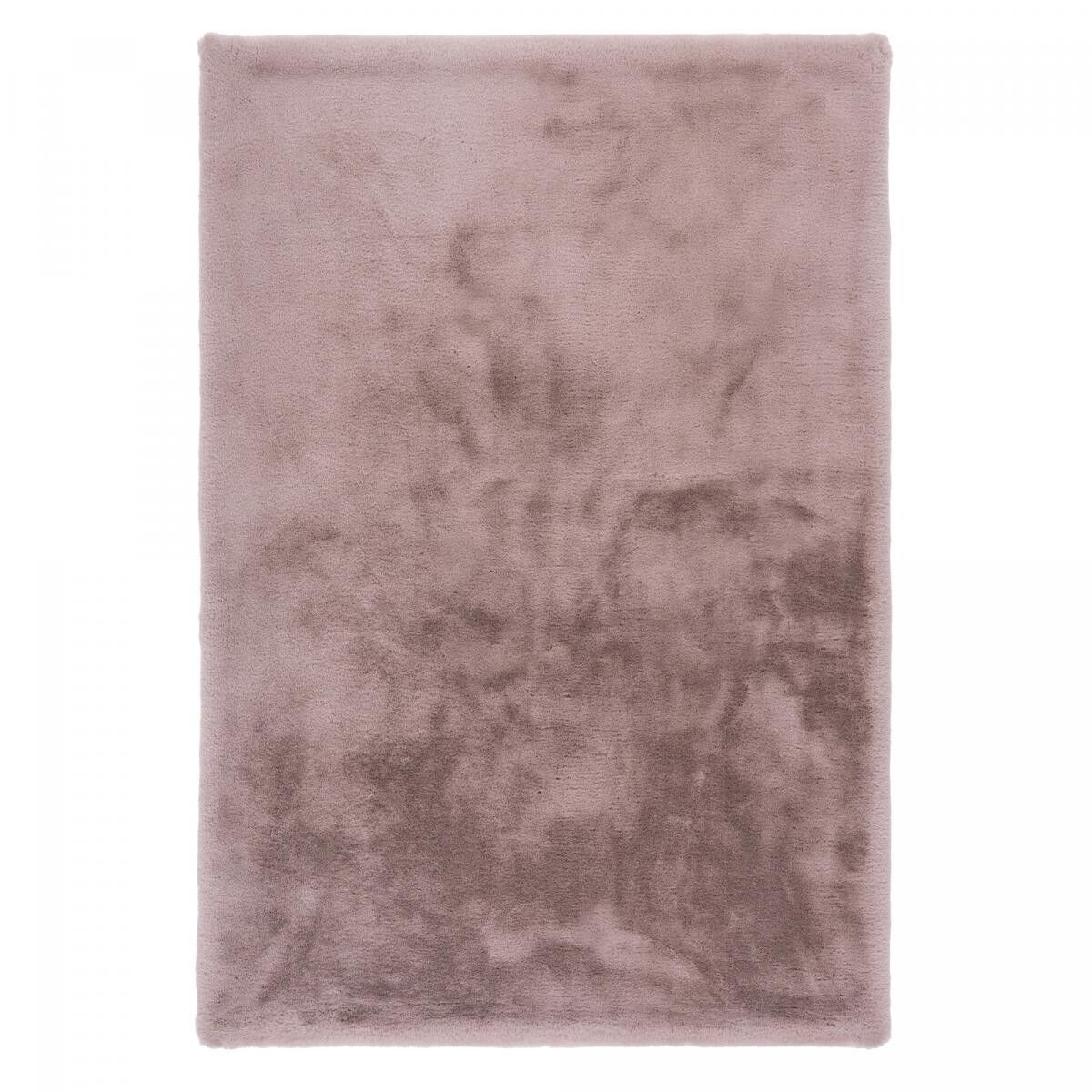 Tappeto Shaggy a pelo lungo 67x110 rettangolo tuftato rosa motivo semplice TELI