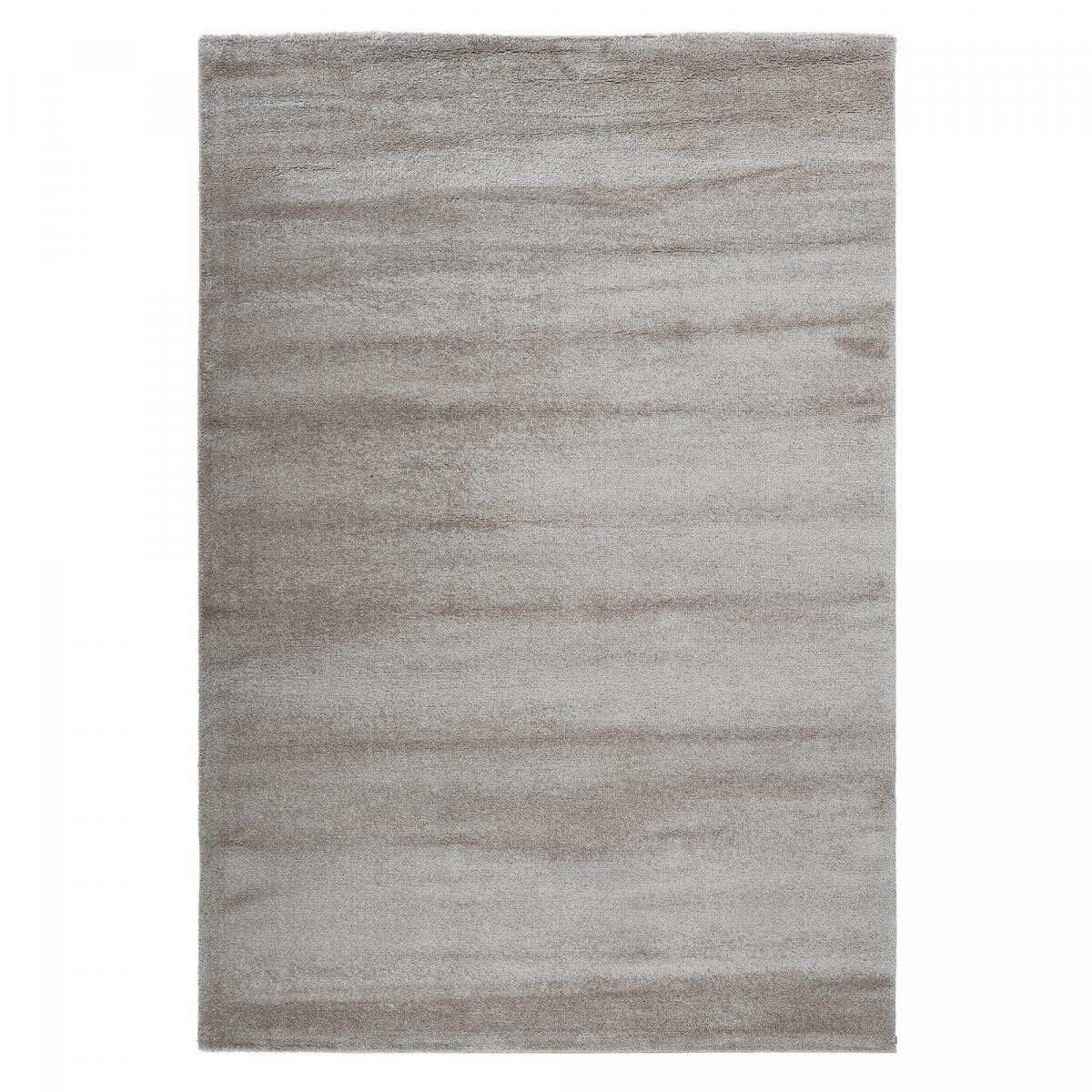 Living room rug 120x170 woven taupe rectangle plain pattern VEGE