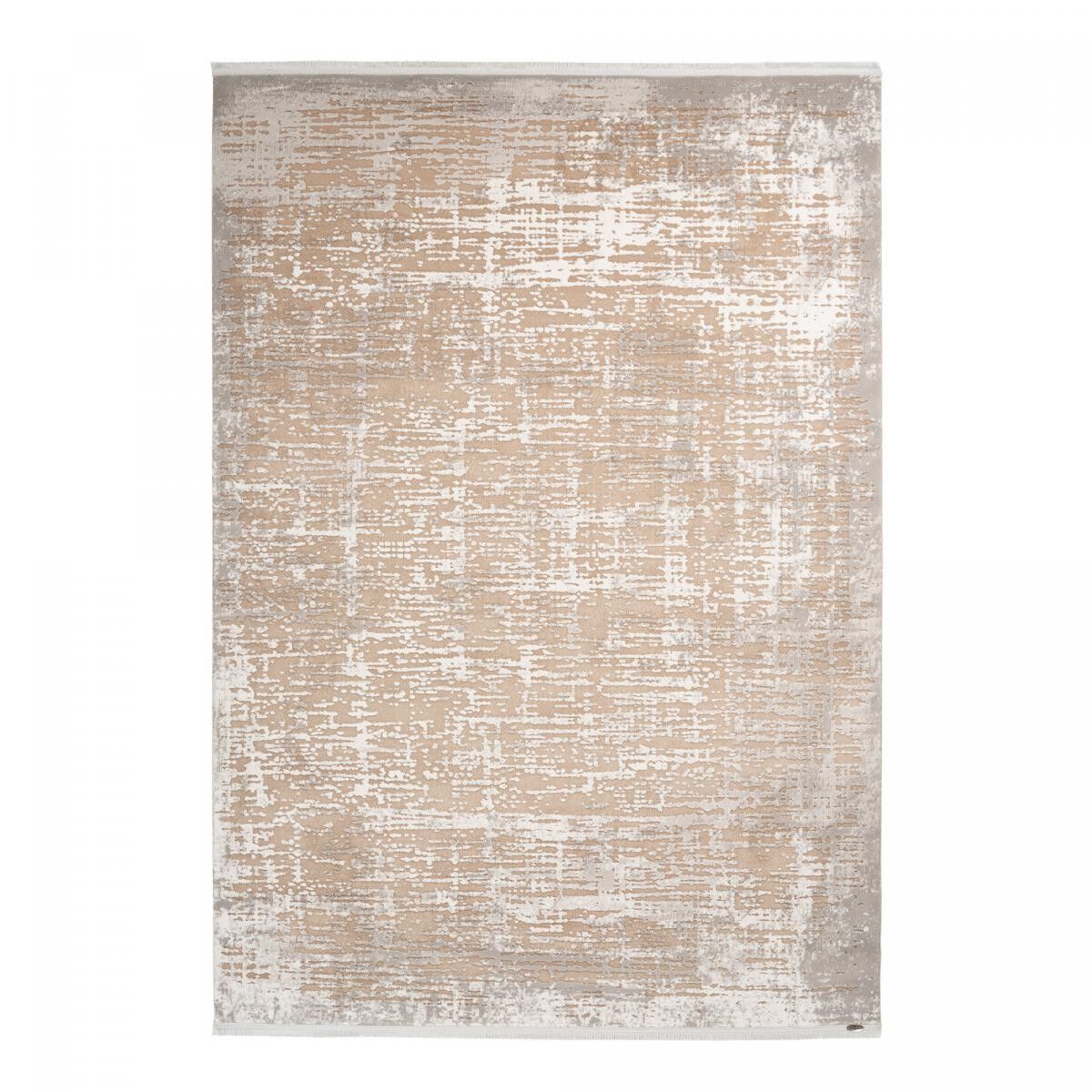 Tappeto runner 80x300 tessuto in acrilico beige rettangolo motivo orientale MEDA