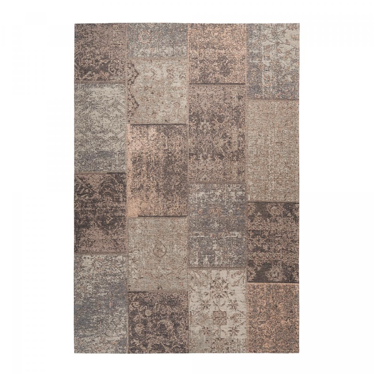 MOHO Tappeto da camera da letto fatto a mano con motivo patchwork rettangolare rosa 80x150