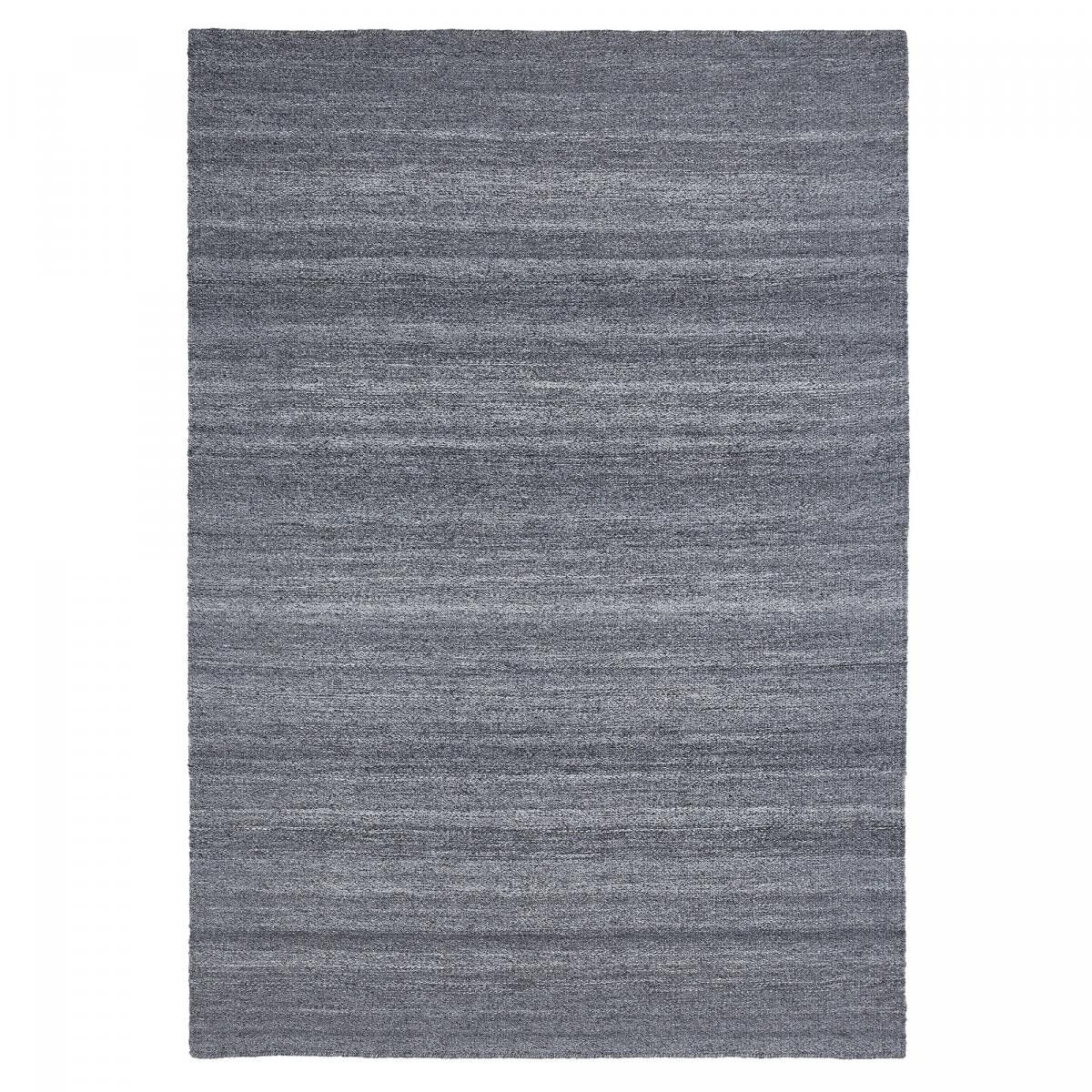 Tappeto kilim 120x170 rettangolare intrecciato grigio finto motivo semplice FORU