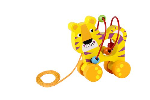 Beads Pull Along - Tiger