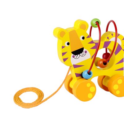 Beads Pull Along - Tiger