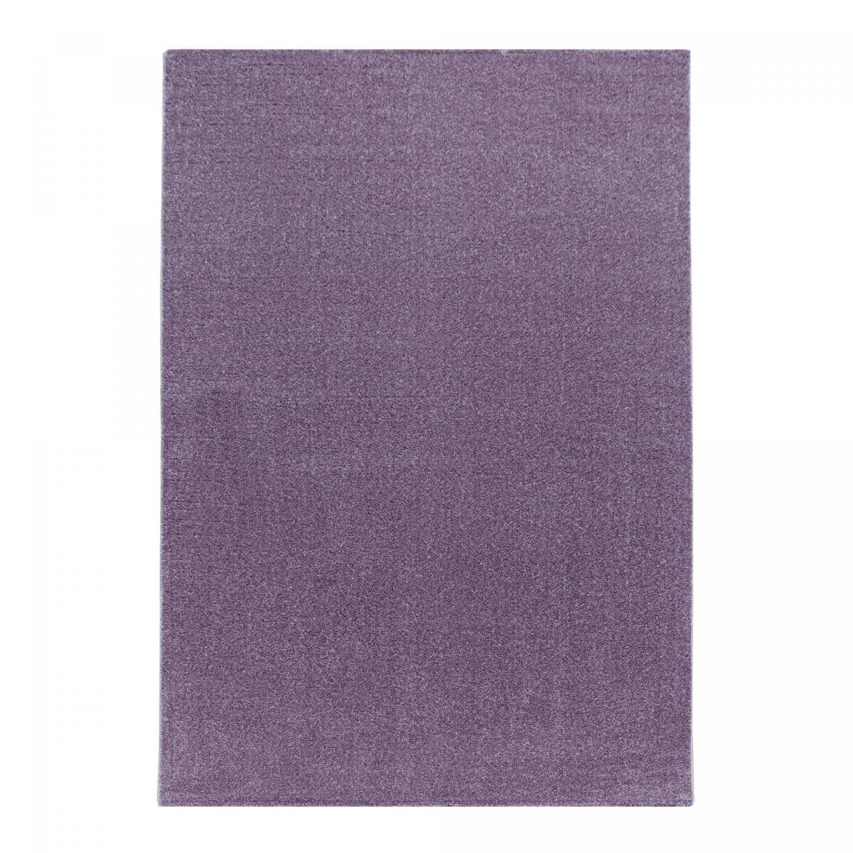 Tapis entrée 80x150 tissé violet rectangle motif uni NIBA