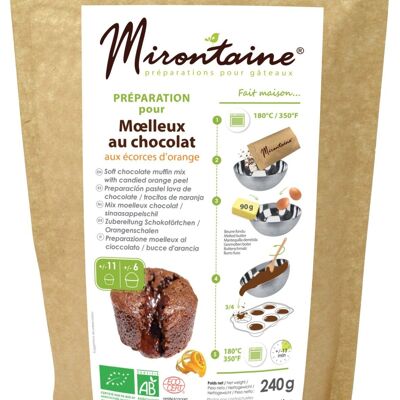 Preparato biologico Moelleux cioccolato / scorza d'arancia 240 g