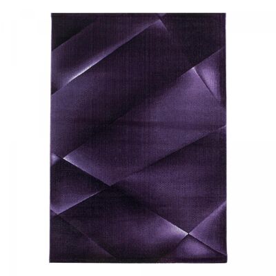 Grande tappeto da soggiorno 240x340 intrecciato viola rettangolo motivo geometrico JILU