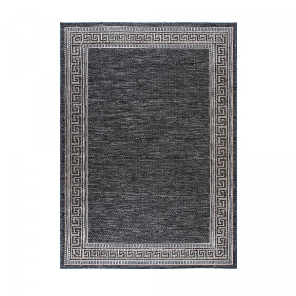 Tappeto da pranzo 200x290 tessuto grigio rettangolo motivo geometrico TIRE