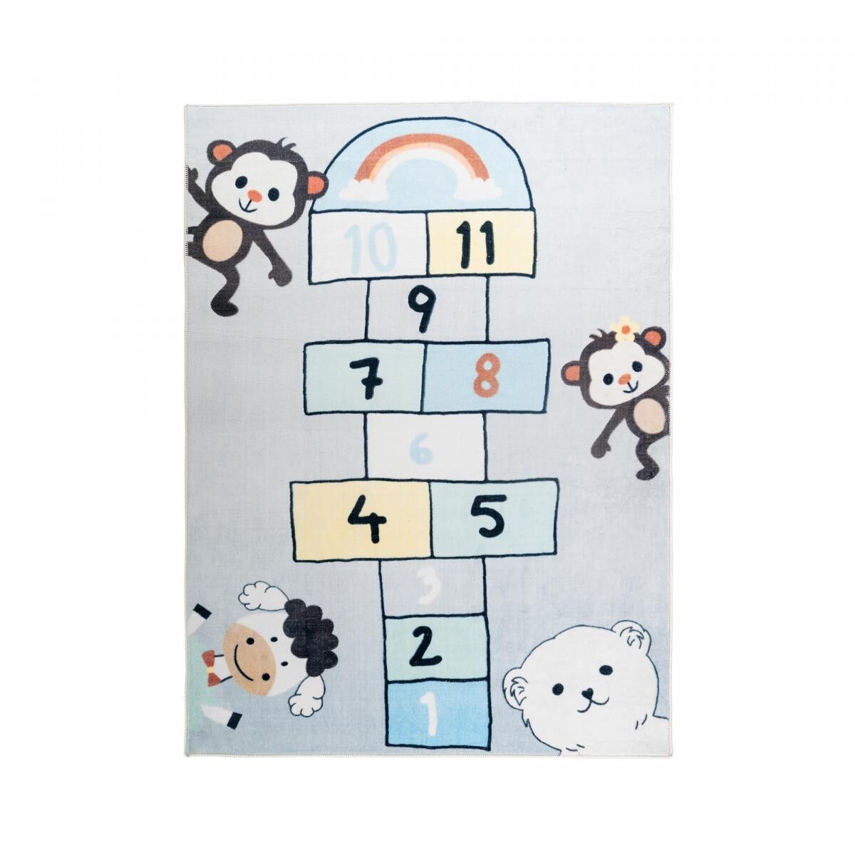 Tappeto per bambini TEPE 120x160 tessuto multicolore motivo animali