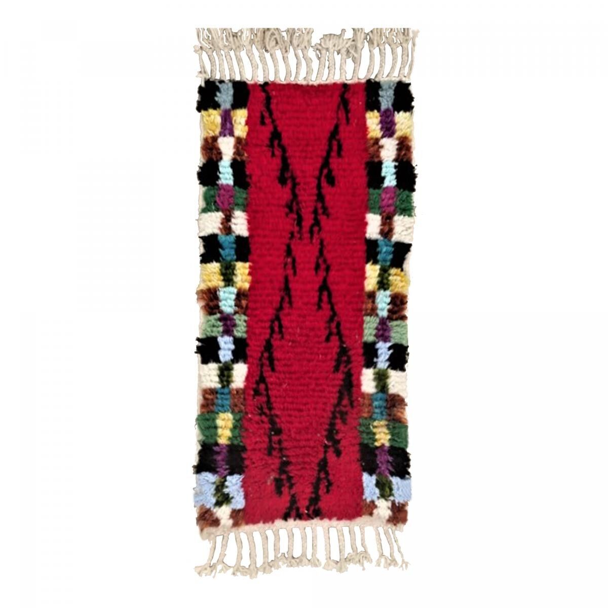 Authentic Berber rug 85x115 handmade in multicolored wool FUNO