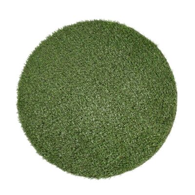 Round synthetic grass Ø133cm tufted plain pattern ROKU green