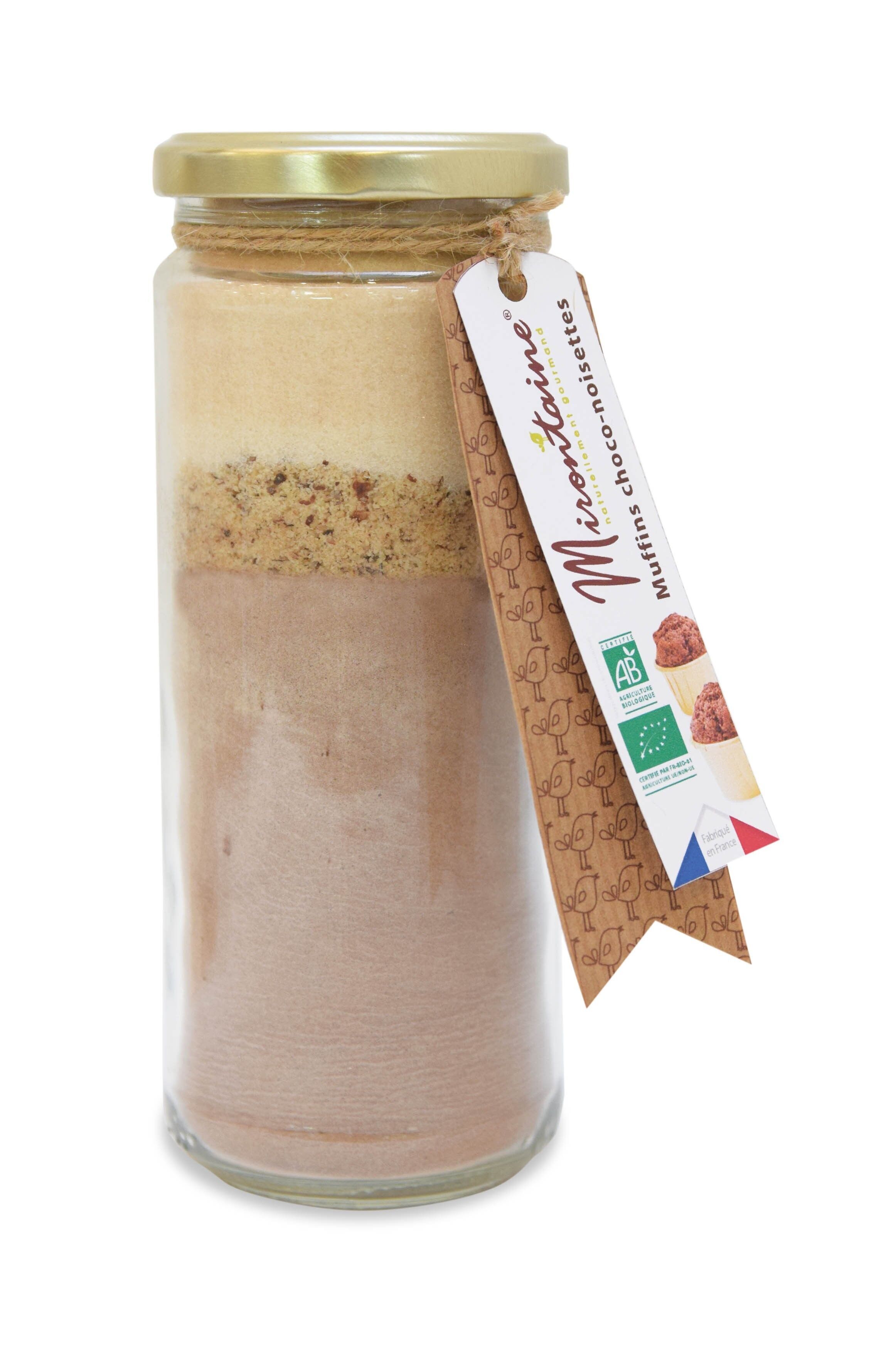 Glass jar mix "chocolate and hazelnut muffins" 340g