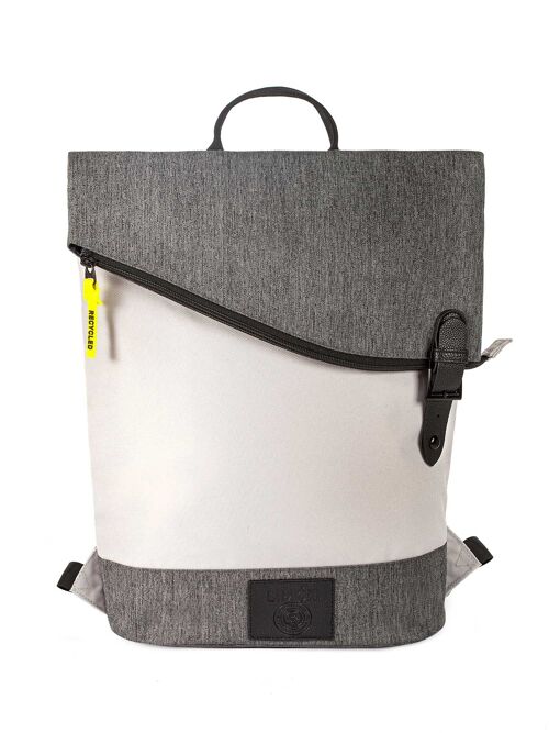 Addax Recycled Backpack Stone/Dark Grey melange