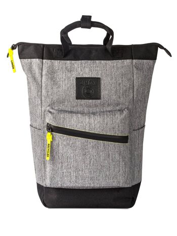 Sac à dos recyclé Saiga Gris chiné 1