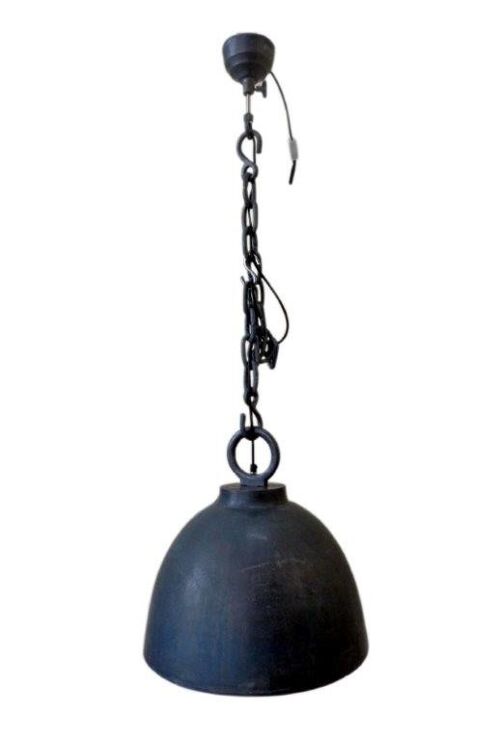 Hanging Light - Lamp - Metal - Grey Felt - Industrial - 45cm diameter