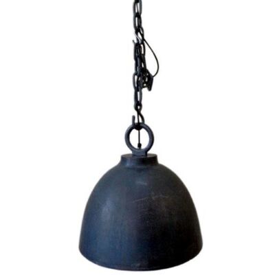 Suspension - Lampe - Métal - Feutre Gris - Industriel - Diamètre 45cm