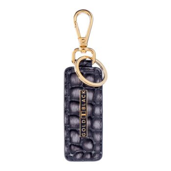 Porte-clés cuir Milano Style gris 1