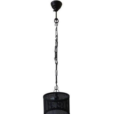 Lámpara Colgante S - Luz - Hierro - Tes - Negro - 25cm diámetro