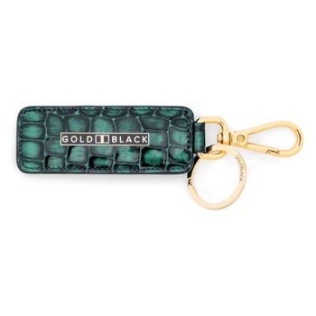 Porte-clés cuir Milano Style vert 2