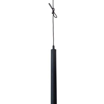 Lampada a sospensione - Luce - Tubo - Nero antico - Lunghezza 65 cm