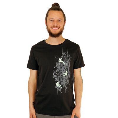 T-shirt "climber", anthracite, men, mountaineers