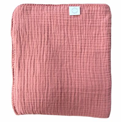 Cotswolds - Salmon Muslin Bedspread