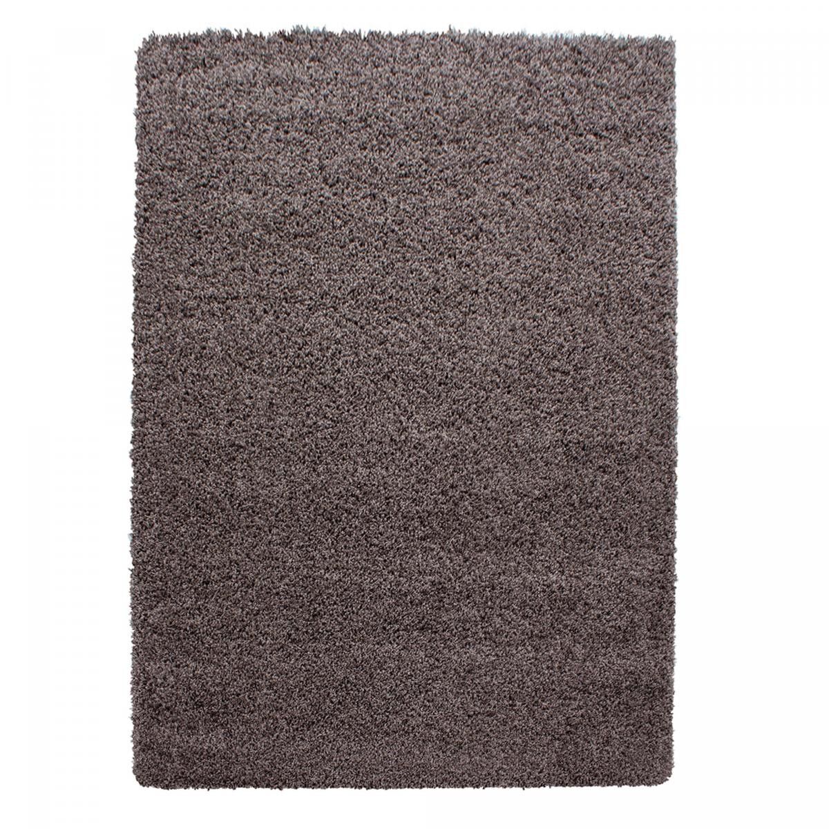 Tapis poils longs shaggy 120x170 rectangle tissé multicolore motif uni GECO