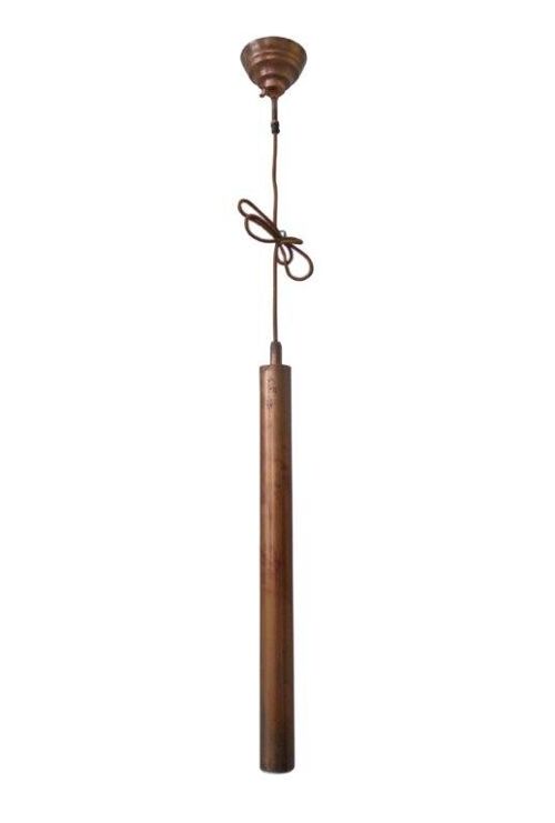 Hanging Lamp - Light - Pipe - Vintage Copper - 65cm length