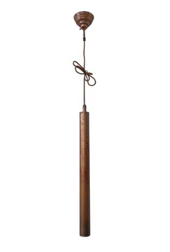 Lampe Suspendue - Lumière - Pipe - Cuivre Vintage - Longueur 65cm