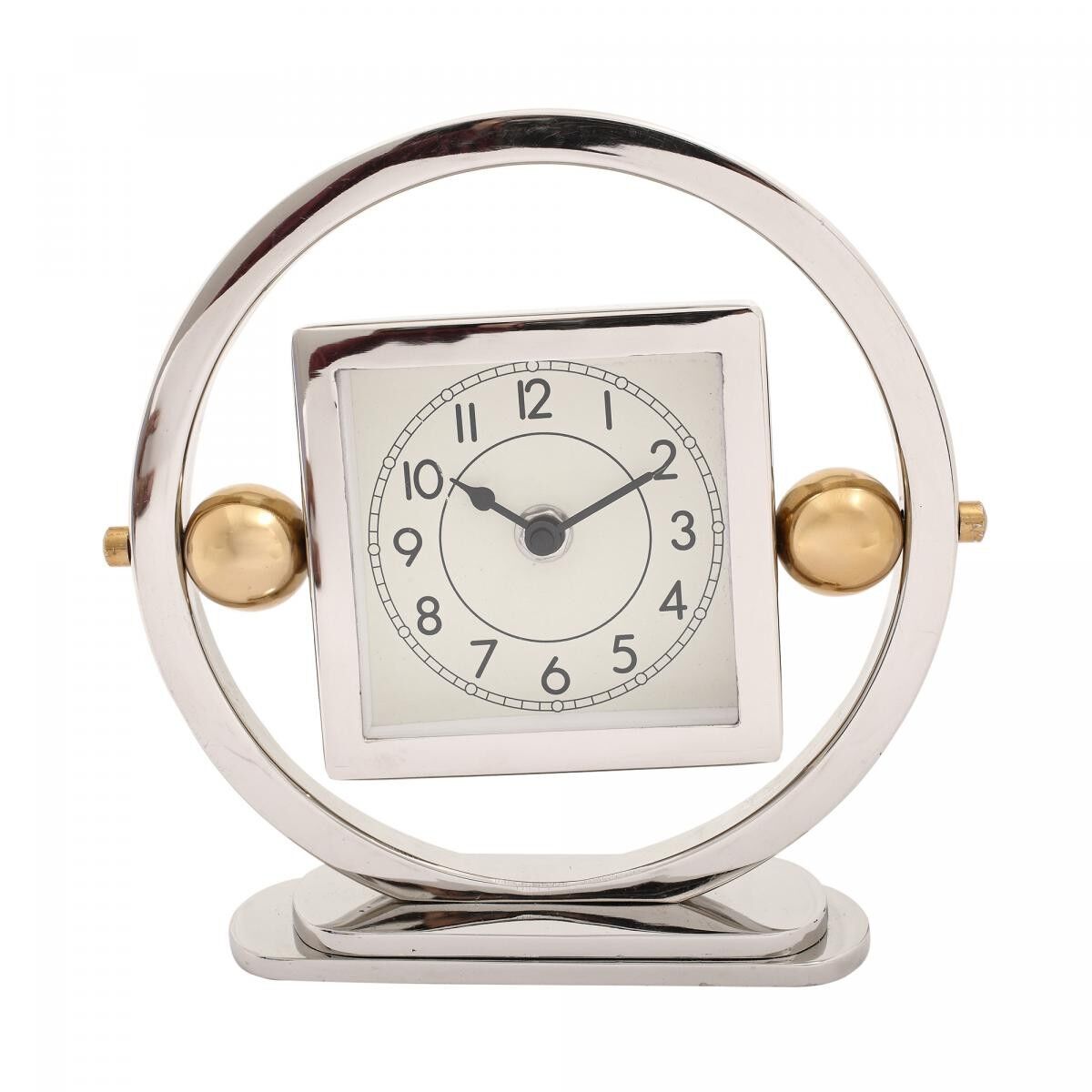 Orologio PARO 6x25x24 in acciaio grigio e oro fatto a mano