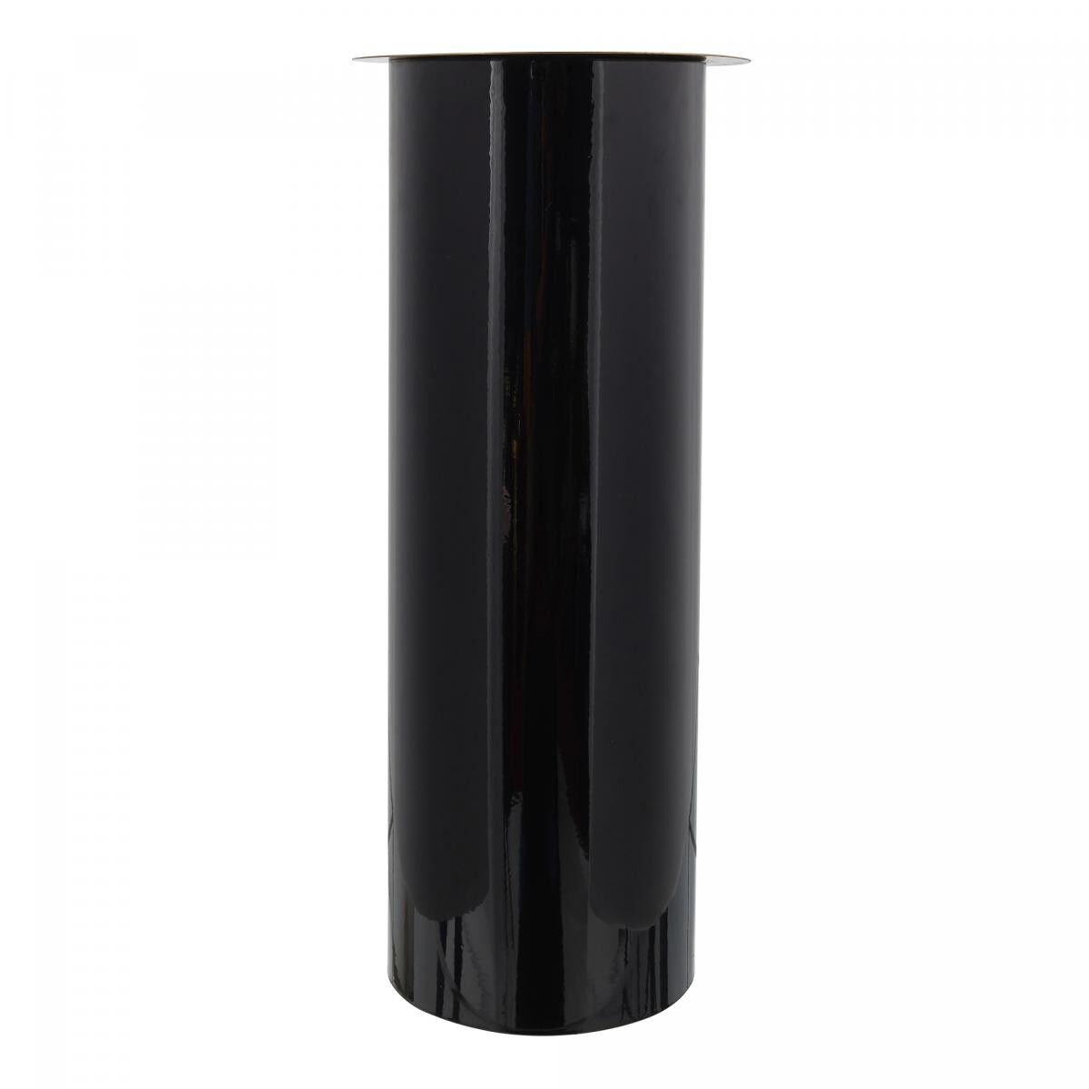 Portacandele in ferro fatto a mano NOKU - Nero - 25x25x60cm