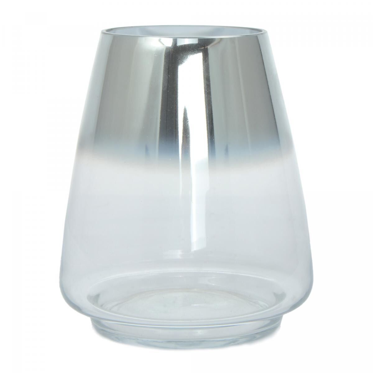 Vaso in vetro soffiato a bocca KIFU 16x16x18,5 grigio