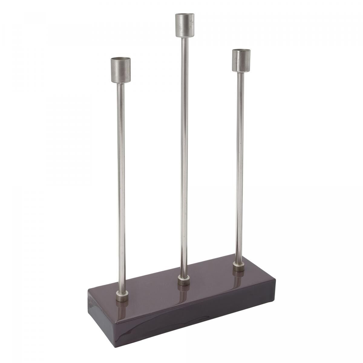 Candeliere in ferro fatto a mano NUCA - Viola - 26x9x39,5cm