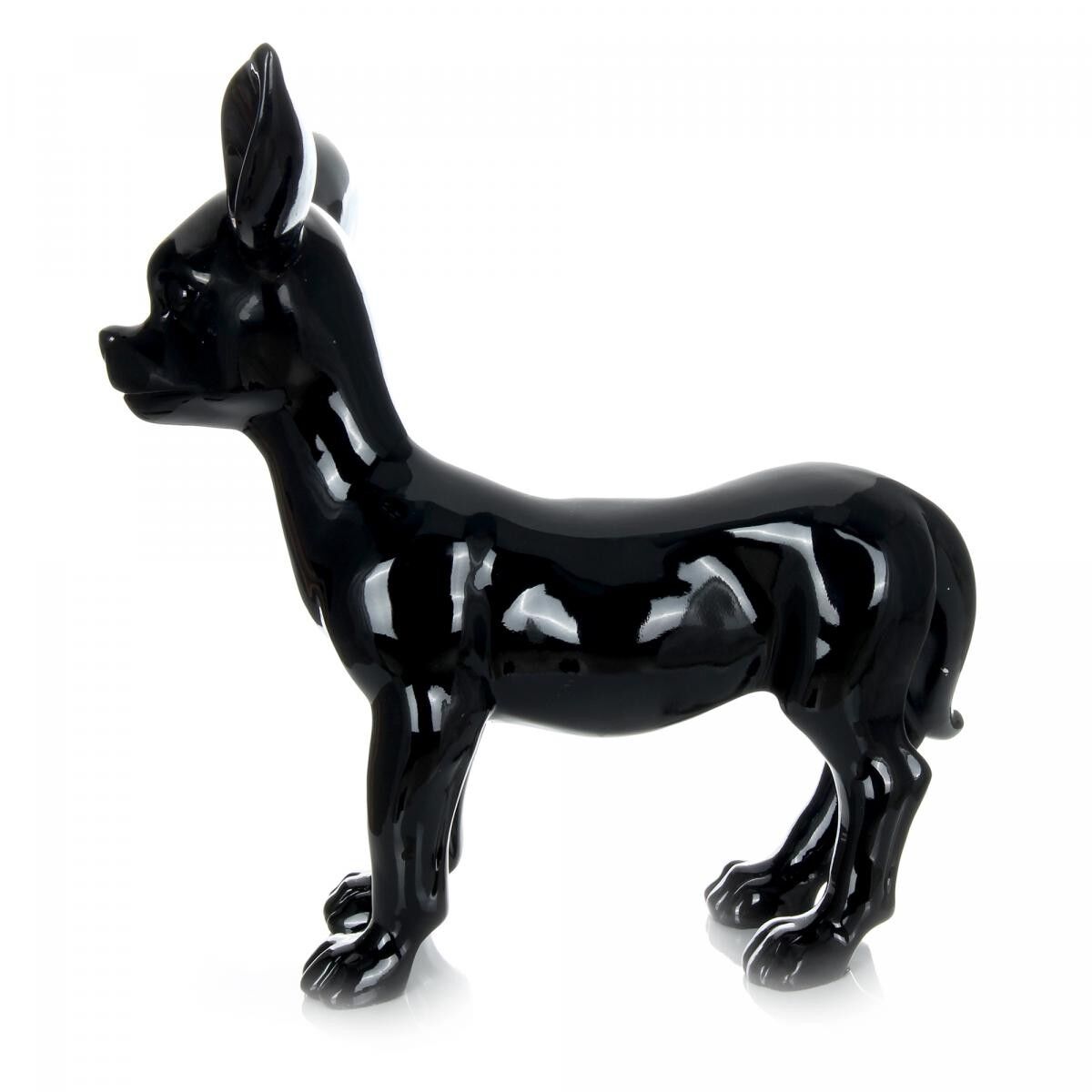 Handgefertigte Harzstatue DIRU 44x28x40 schwarz